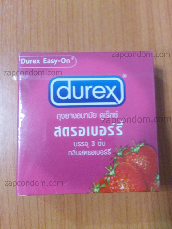 Durex Strawberry 1 กล่อง