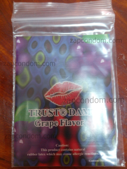 Latex Dental Dam - Grape Flavor (กลิ่นองุ่น) มี 1 แผ่น