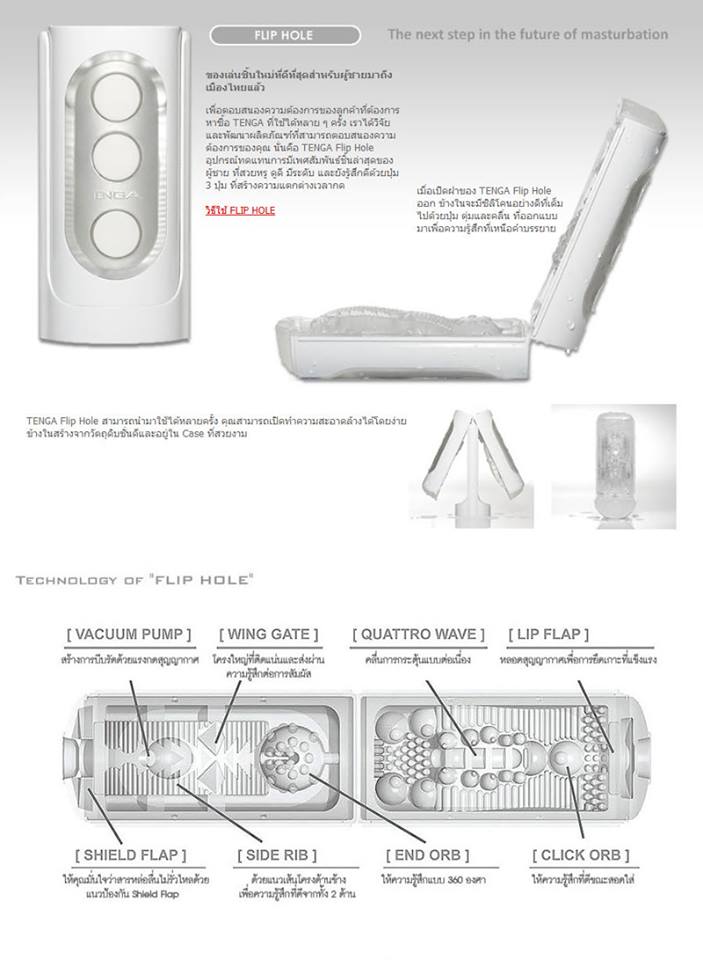 TENGA-FLIP-HOLE-WHITE-เจล-Tenga-3-หลอด-และแถม-Durex Gel-1-หลอด