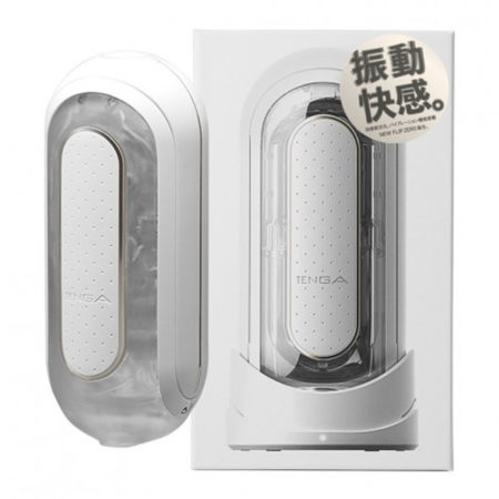 TENGA FLIP ZERO EV (ELECTRONIC VIBRATION) - White แถม Nuru Gel ขนาด 250 ml. 1 หลอด