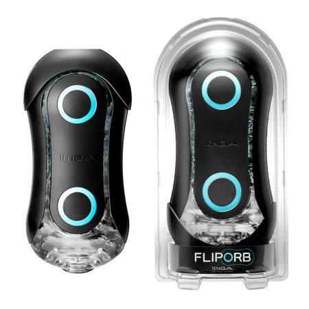 Tenga Flip Orb Black Blue Rush แถม Nuru Gel 250ml. 1 หลอด